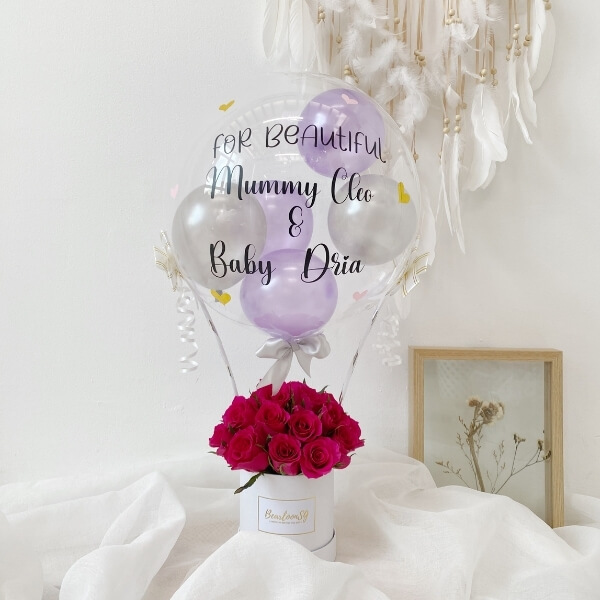 1 28 - Full Bloom Roses Hot Air Balloon (Different Sizes Available)