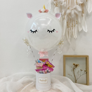 3 23 300x300 - 3D White Filled Unicorn Hot Air Balloon (Different Arrangement Available)