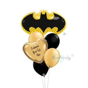 3 30 300x300 - Batman Logo Personalised Balloon Bouquet