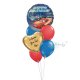 30 80x80 - Rose Gold Metallic Birthday Dots Balloon Bouquet