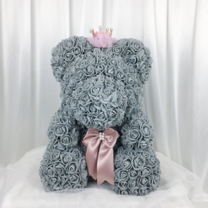 grey and pink teddy bear