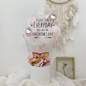 4 38 300x300 - [Jumbo] Snack Box Hot Air Balloon (Pink & White)