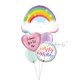 6 12 80x80 - Rainbow Shape Personalised Balloon Bouquet
