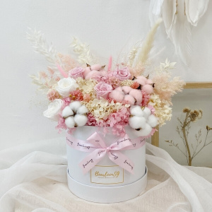 7 20 300x300 - [Premium] Everlasting Bloom Box - Pink & White