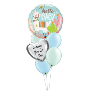 Baby theme Balloon bouquet 1 300x300 - Llama Hello Baby Balloon Bouquet