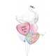 wwww 80x80 - [Supershape] Baby Flamingo Birthday Balloon Bouquet