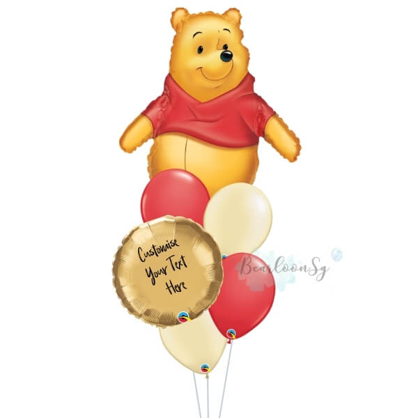Winnie The Pooh Personalised Balloon Bouquet