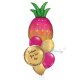 Iridescent Pineapple Personalised Balloon Bouquet