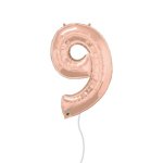 Rose Gold Number Foil Balloon
