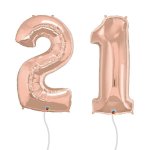 Rose Gold Number Foil Balloon