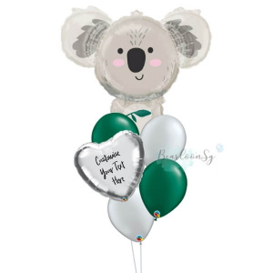 Personalised Koala Bear Balloon Bouquet