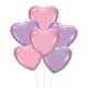 Metallic Pink & Lilac Heart Foil Balloon