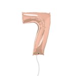 Rose Gold Number Foil Balloon