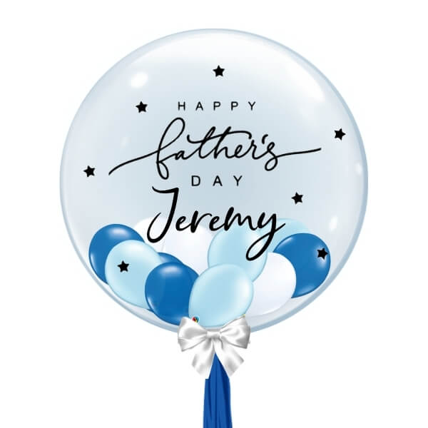 [Father's Day] Personalised Balloon (Blue & White)