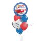 Fire Truck Happy Birthday Balloon Bouquet