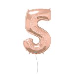 Rose Gold Number Foil Balloon