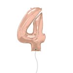 Rose Gold Number Foil Balloon