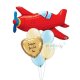 Vintage Planes Personalised Balloon Bouquet