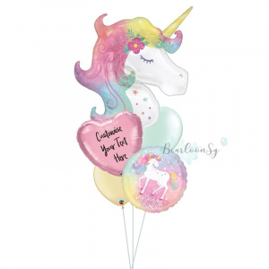 Unicorn Caticorn Theme Balloon Bouquet 300x300 - Party Balloons
