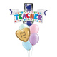 Number 1 Teacher Personalised Balloon Bouquet