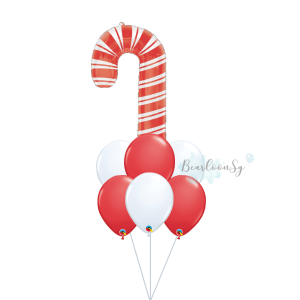 [Supershape] Candy Cane Balloon Cluster