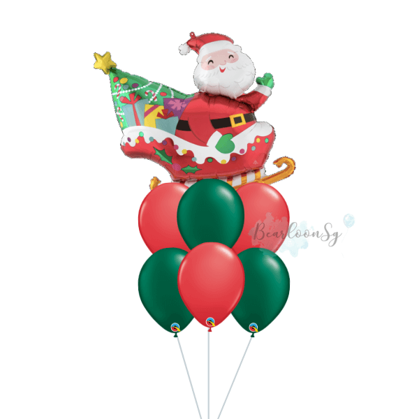 [Supershape] Santa's Sleigh Balloon Cluster
