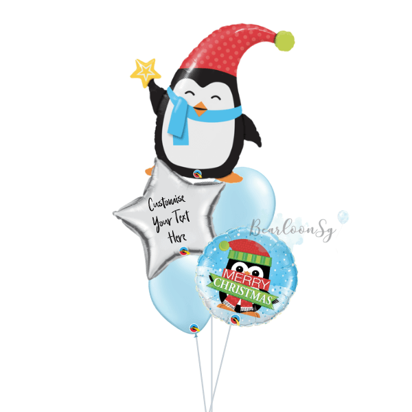 [Supershape] Elfin Penguin Balloon Bouquet
