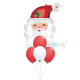 [Supershape] Jolly Santa Balloon Cluster