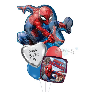 Spiderman Birthday Balloon Bouquet