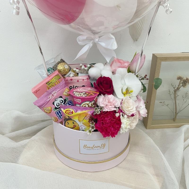 Flower x Snack Box (Pink & White)