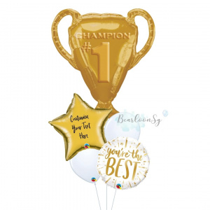 [Supershape] #1 Champion Trophy Balloon Bouquet
