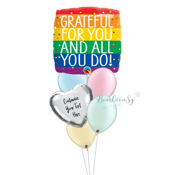 Grateful For You & All You Do Balloon Bouquet