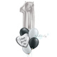 Silver Number Balloon Personalised Balloon Bouquet [0-9]