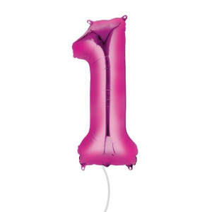 Shocking Pink Number Balloon