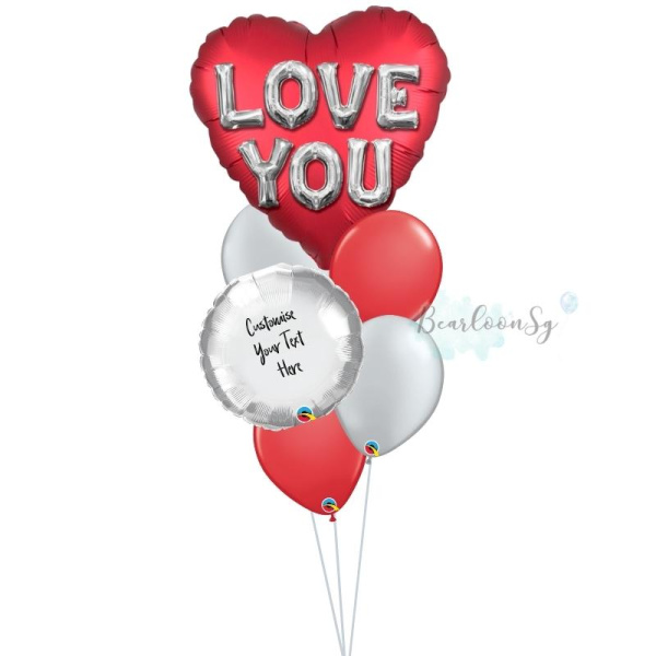 Satin Love You Balloon Bouquet