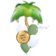 Palm Tree Personalised Balloon Bouquet