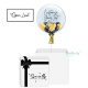 Personalised Balloon Surprise Box (Black & Gold)