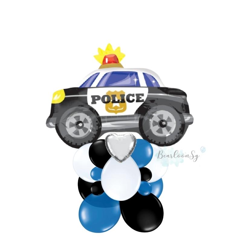 Police Car Balloon Stack