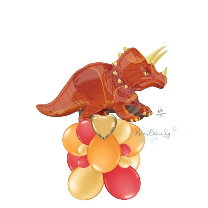 Triceratops Balloon Stack