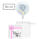 Surprise Box - Personalised Balloon (Pastel Rainbow)