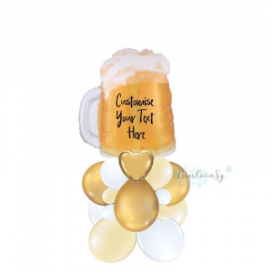 Golden Beer Balloon Stack