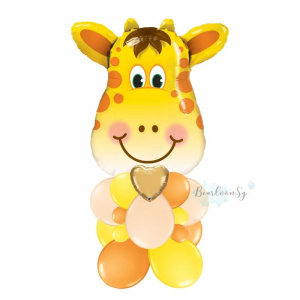 Jolly Giraffe Balloon Stack
