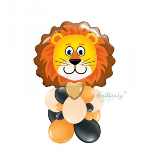 Lovable Lion Balloon Stack