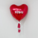 36" Personalised Red Heart Foil Balloon - 1