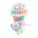 Ombre Cupcake Birthday Personalised Balloon Bouquet