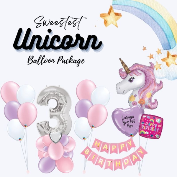 145 600x600 - Sweetest Unicorn Balloon Package