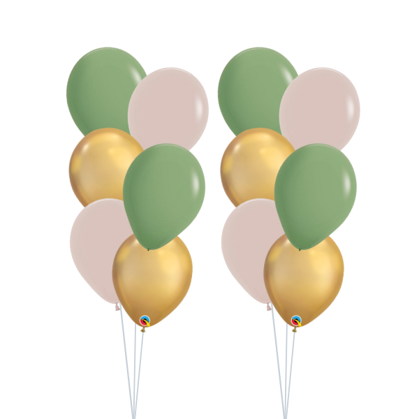 Latex Balloon Bouquet (Chrome Colours)