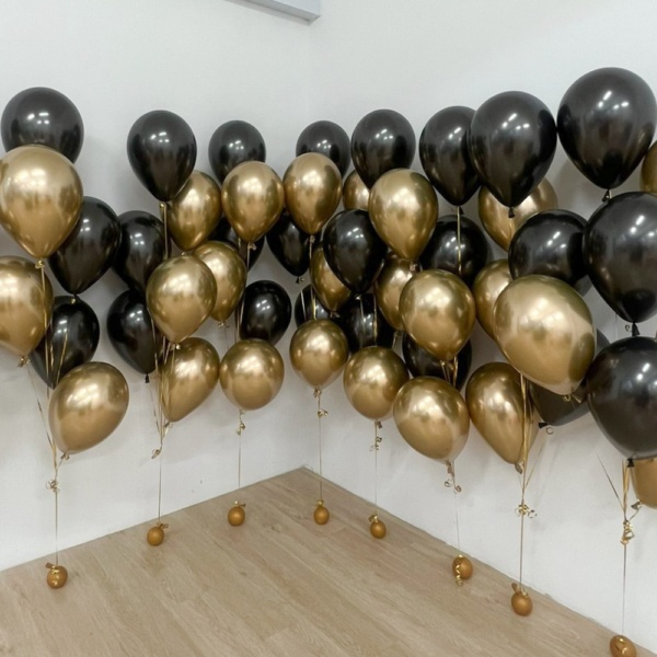 Chrome Latex Balloon Bouquet