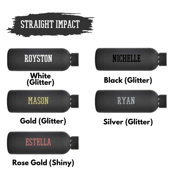 Thermal Flask – Matte Black Straight impact