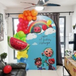 [Setup] Coco Melon Single Panel Backdrop Decoration